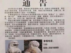 唐建陵石狮被盗14年 当地悬赏百万 石破天惊，寻狮启事再升级