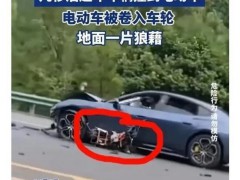 超速越野车撞上抢行电动车 假期行车安全警钟再响